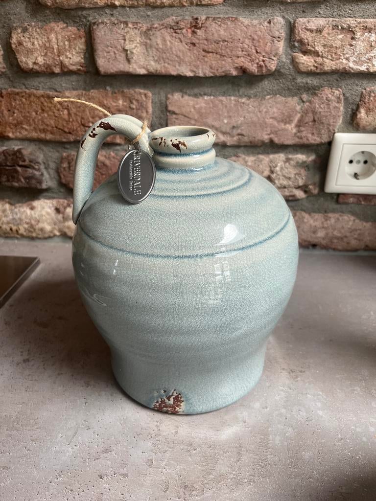 Riverdale kruik/vaas, Huis en Inrichting, Woonaccessoires | Vazen, Ophalen, Zo goed als nieuw, Blauw