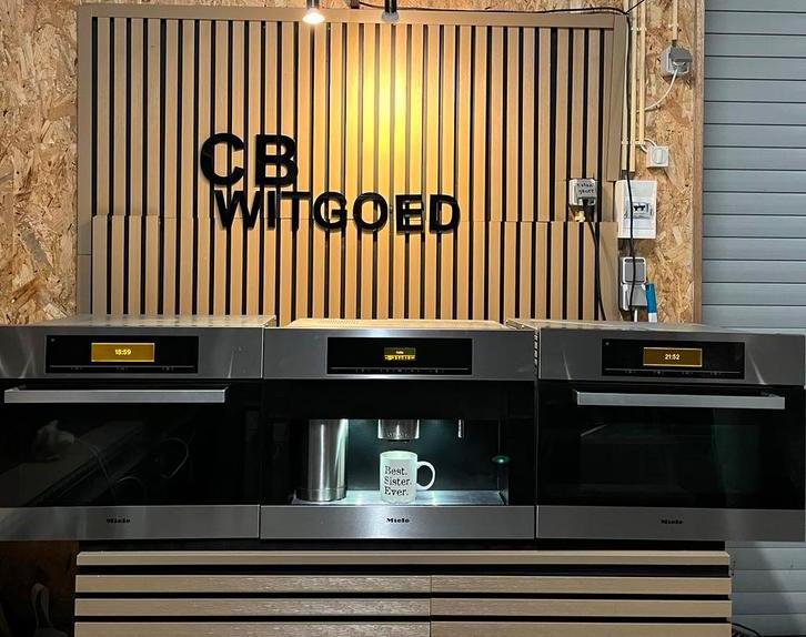Luxe Miele set Combi oven, stoomoven en koffiemachine, Witgoed en Apparatuur, Ovens, Ophalen, Refurbished, Oven met grill, Inbouw
