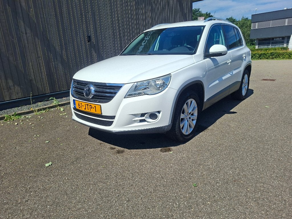 Volkswagen Tiguan 1.4 TSI 110KW 2009 Wit, Auto's, Voorwielaandrijving, Stof, 1800 kg, Zwart