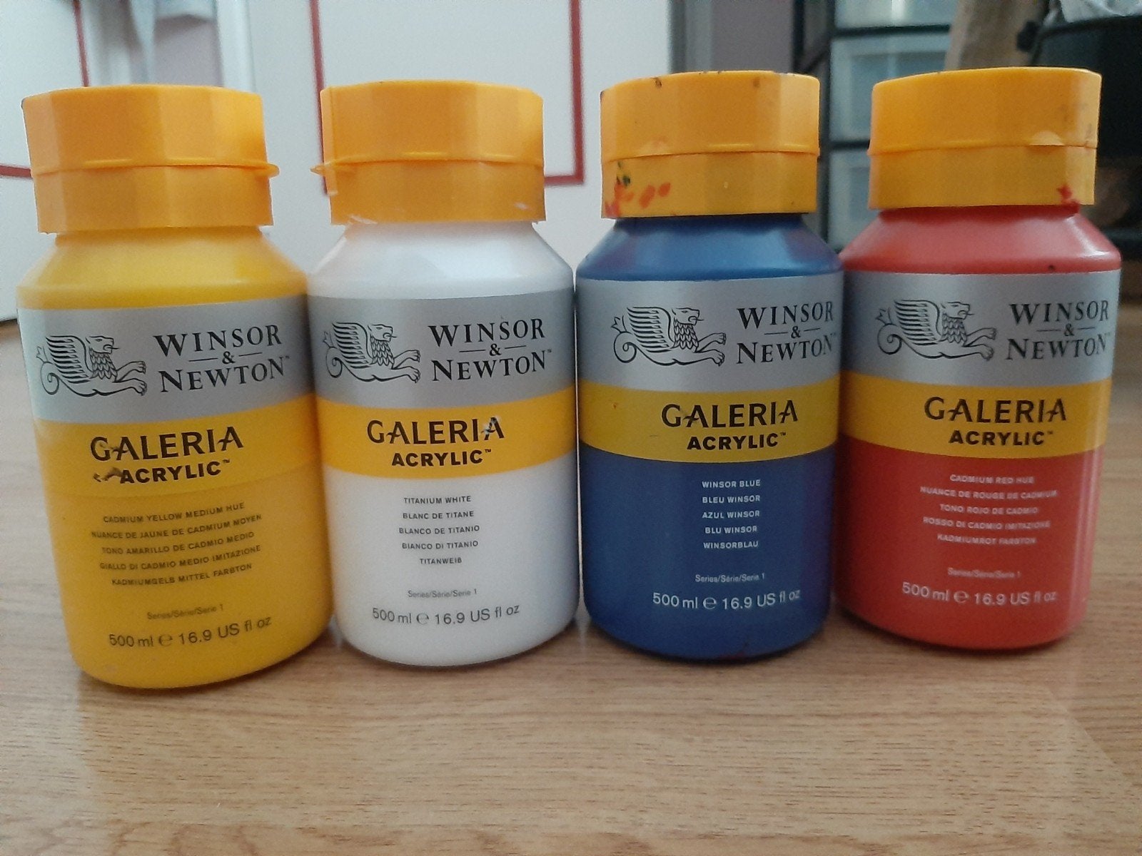 Winsor & Newton Galeria Acrylverf - 4x 500ml, Ophalen of Verzenden, Gebruikt, Acrylverf