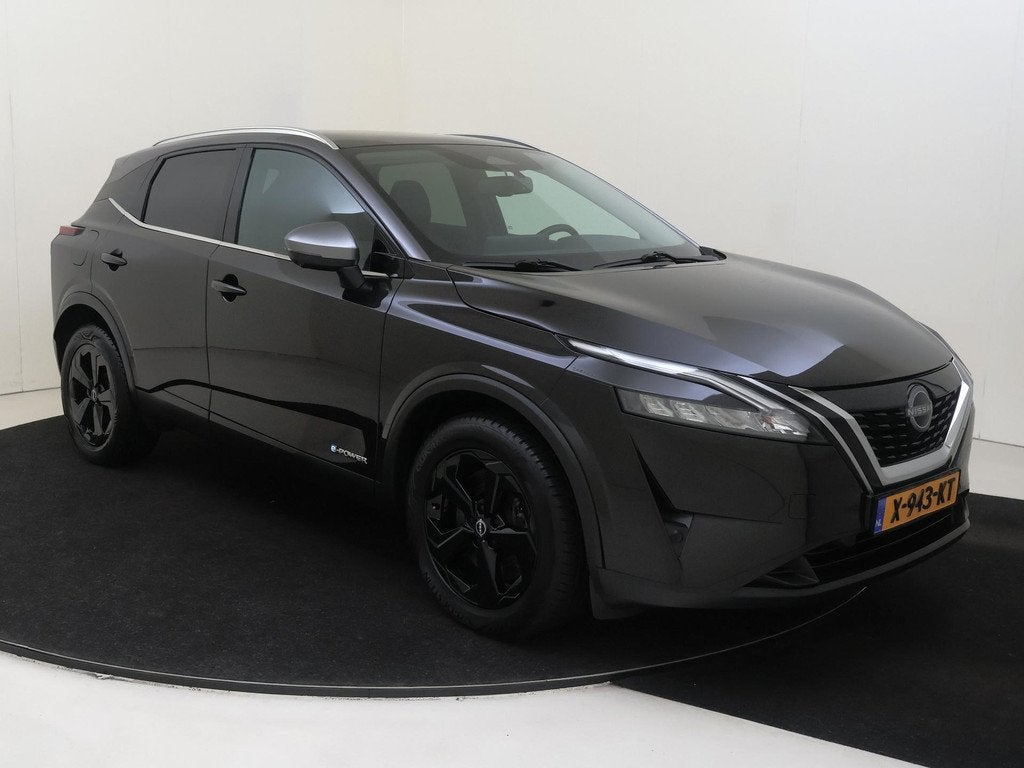 Nissan Qashqai 1.5 e-Power Black Edition | airco automatisch, Auto's, Nissan, Gebruikt, 190 pk, 2 kWh, Zwart