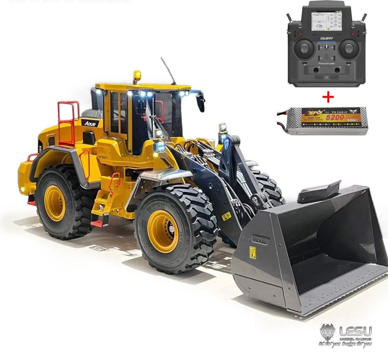 Lesu RC 1/14  Volvo L220H shovel / wiellader, Ophalen of Verzenden, Nieuw, Schaal 1:14, Auto offroad
