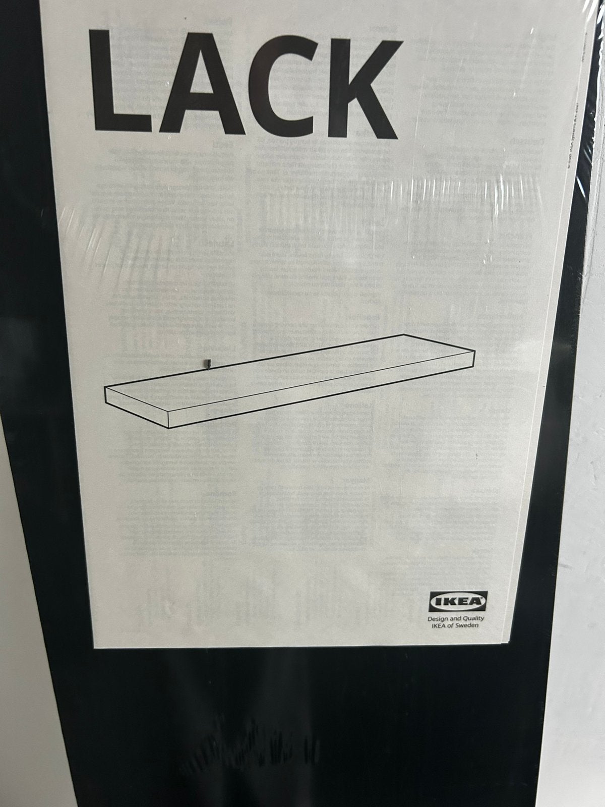 Wandplak zwart ikea nieuw, Ophalen, Nieuw