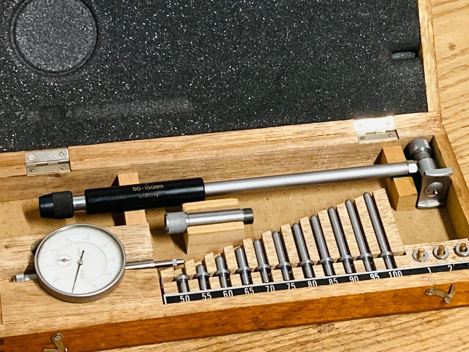 Cilindermeter honen binnenmicrometer 50-150 mm Takachiho, Ophalen of Verzenden, Gebruikt