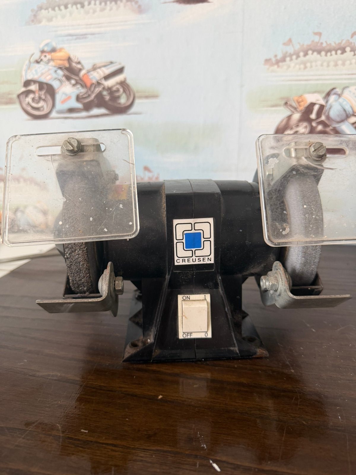 Creusen DS 6110 T dubbele slijpmachine /tafelslijper, Doe-het-zelf en Verbouw, Gereedschap | Slijpmachines, Ophalen, Gebruikt
