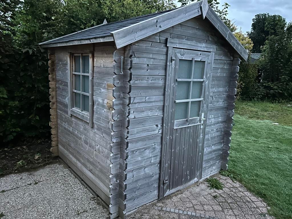 Tuinhuisje staan op pallet  Diverse modellen, Tuin en Terras, Tuinhuizen, Tuinhuis, 1 raam, Hout, Ophalen