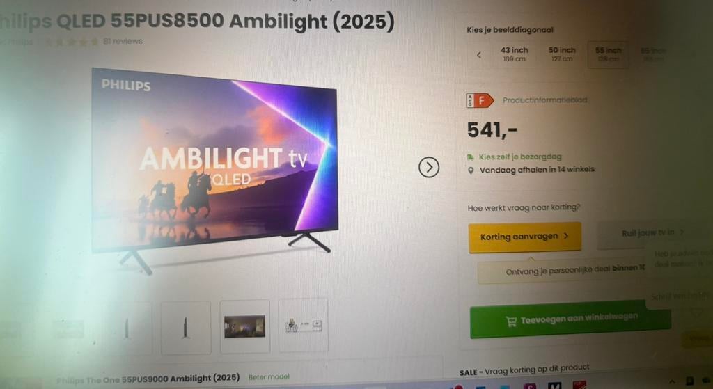 Smart TV, Ophalen of Verzenden, Zo goed als nieuw, Audio