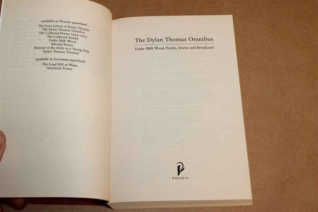 The Dylan Thomas Omnibus — Poems & Under Milk Wood 2000, Ophalen of Verzenden, Zo goed als nieuw