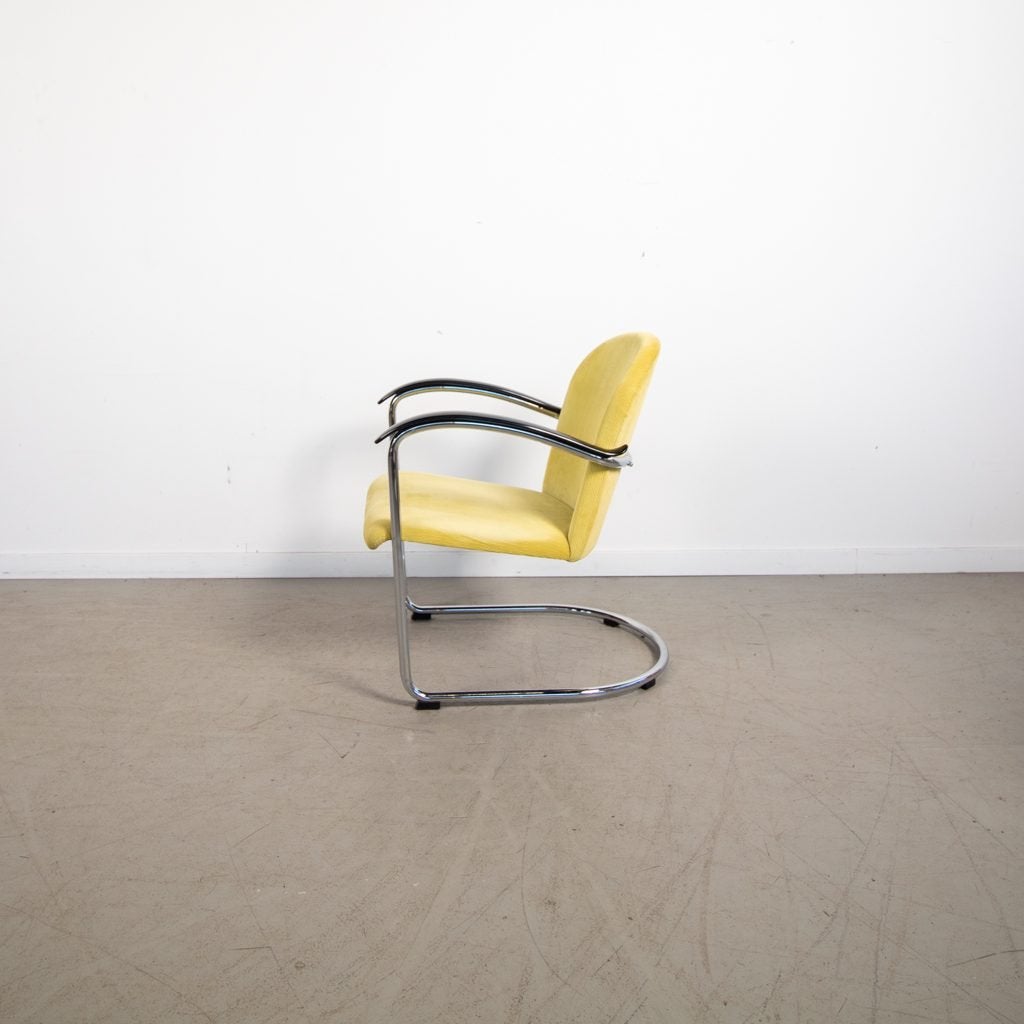 Gispen 414 Fauteuil Geel Stof, Niet ingevuld, Zo goed als nieuw, Niet ingevuld, Niet ingevuld