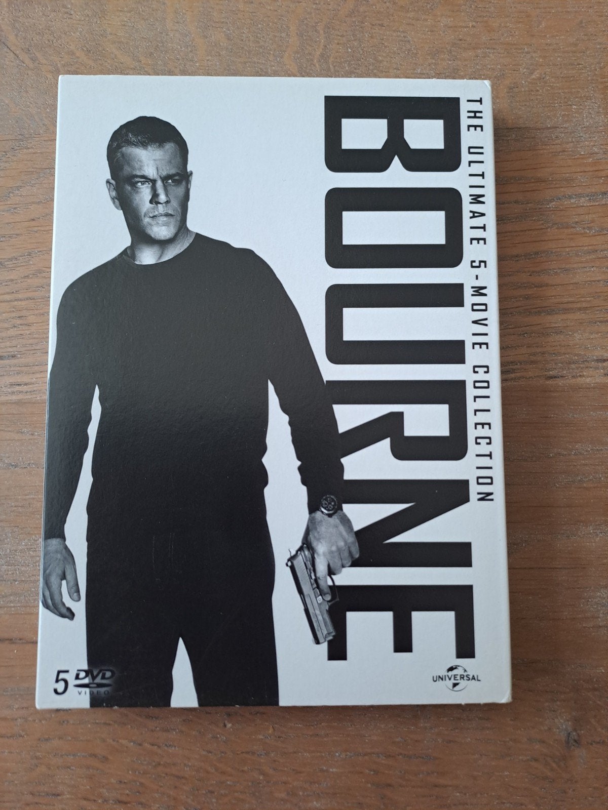 5dvd, Bourne: The Ultimate 5-Movie Collection Boxset, Cd's en Dvd's, Dvd's | Thrillers en Misdaad, Zo goed als nieuw, Actiethriller