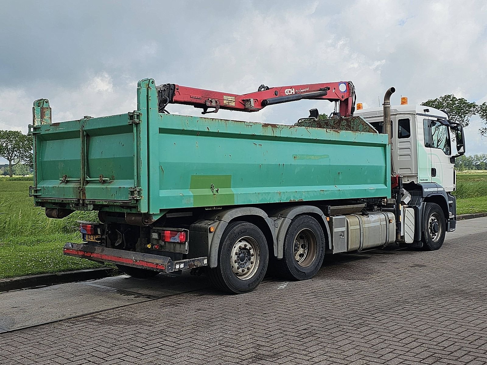 M.A.N. 26.400 TGS 6x4h-4 eev hmf crane, Auto's, Euro 5, Overige kleuren, MAN, Origineel Nederlands