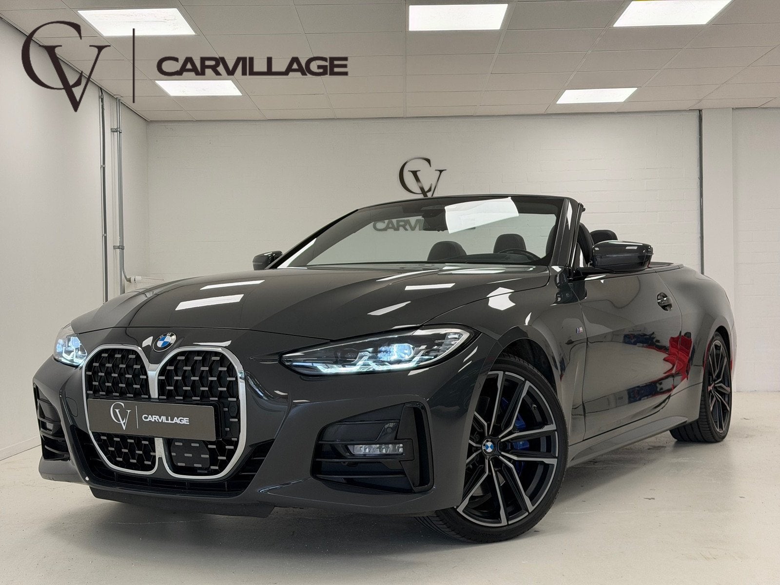 BMW 4 Serie Cabrio 430i M-Sport | Dravit grau | Nekverwarmin, Auto's, Automaat, 1998 cc, Gebruikt, Zwart