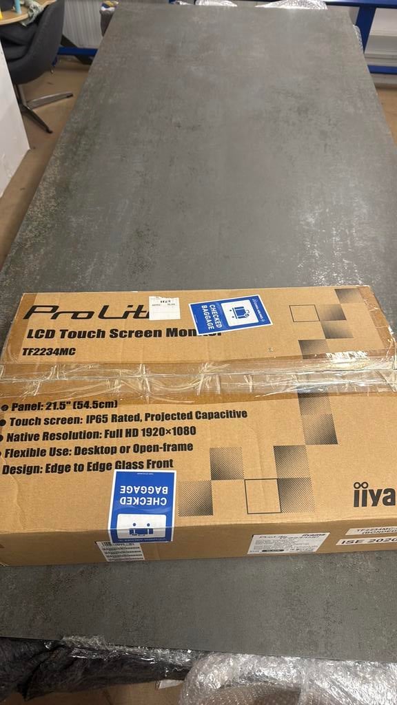 Nieuwe iiyama ProLite TF2234MC-B6X 22” Full HD Open-Frame, Ophalen, IPS, Touchscreen, Full HD