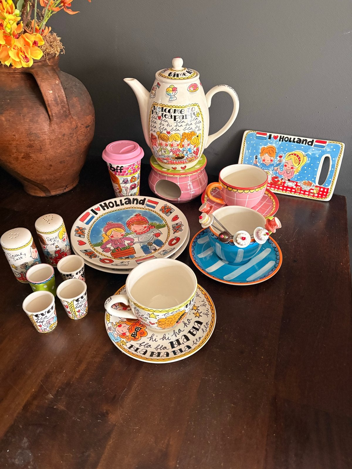 Uitgebreid Blond Amsterdam Servies - Diverse Items, Ophalen, Gebruikt, Modern, Aardewerk