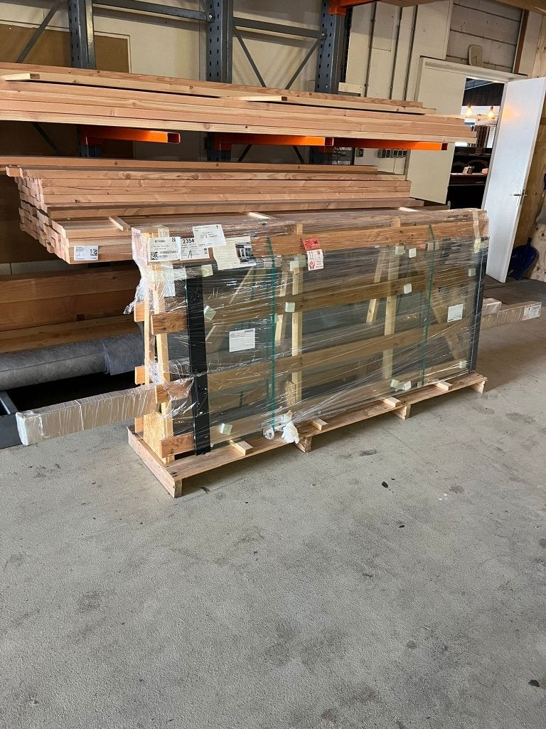 Nieuwe Glazen Schuifwand 3670x2210, Ophalen, Nieuw, 160 cm of meer, Glasplaat