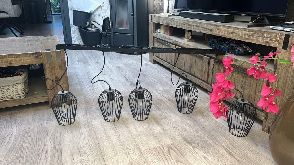 Hang lamp, Ophalen, Gebruikt, E27 (groot), Metaal