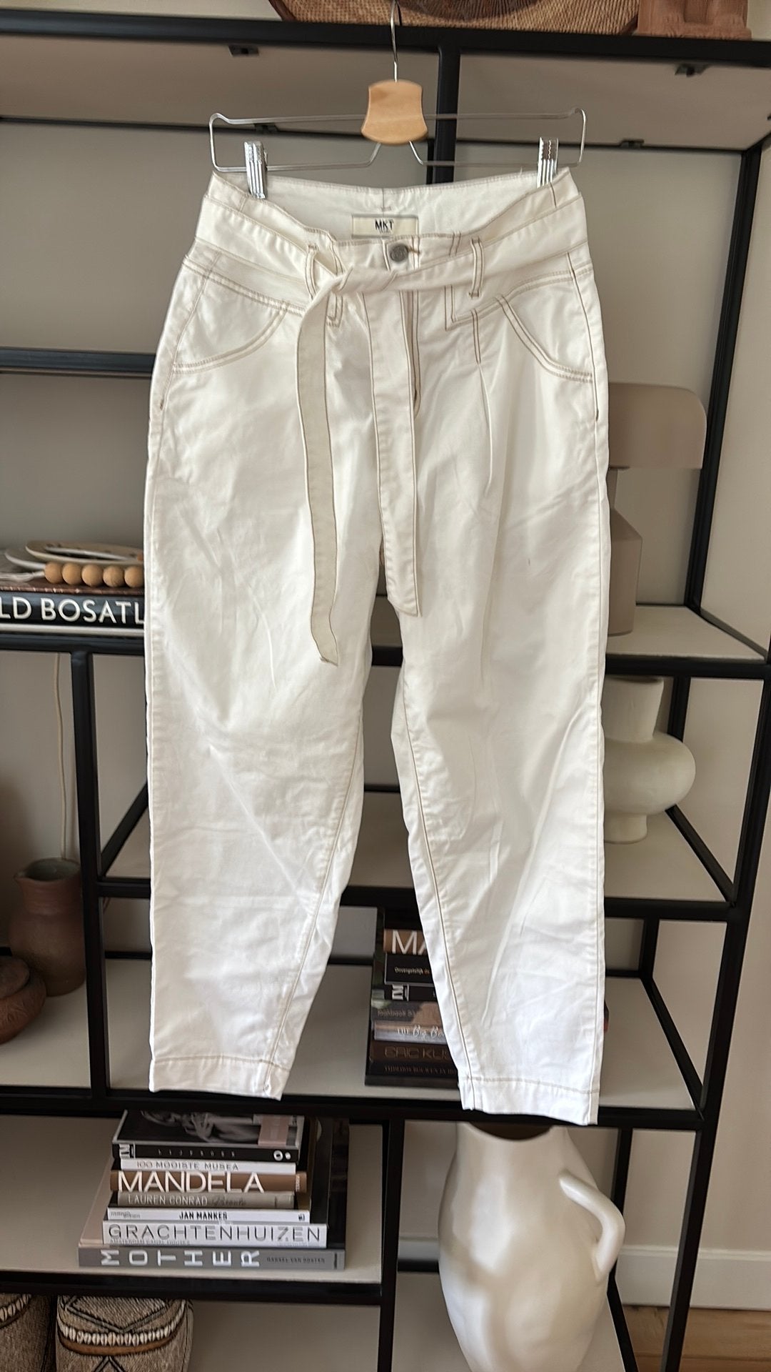 MKT Studio ballon broek wit seizoen 2026 maat 38 nieuw, Kleding | Dames, Maat 38/40 (M), Verzenden, Wit, Nieuw