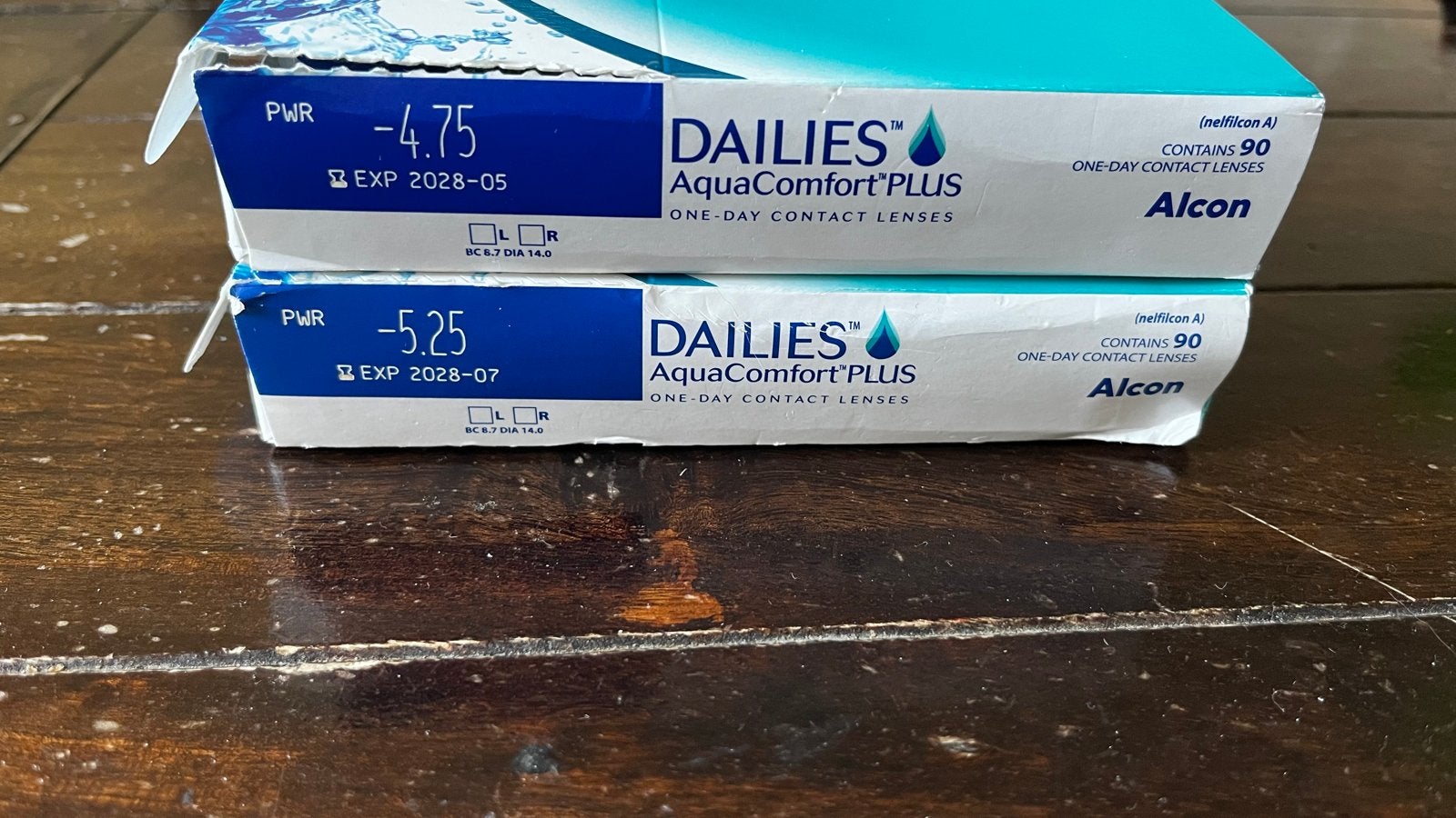 Dailies daglenzen -4,75 en -5,25 2x 90 stuks, Ophalen of Verzenden, Nieuw