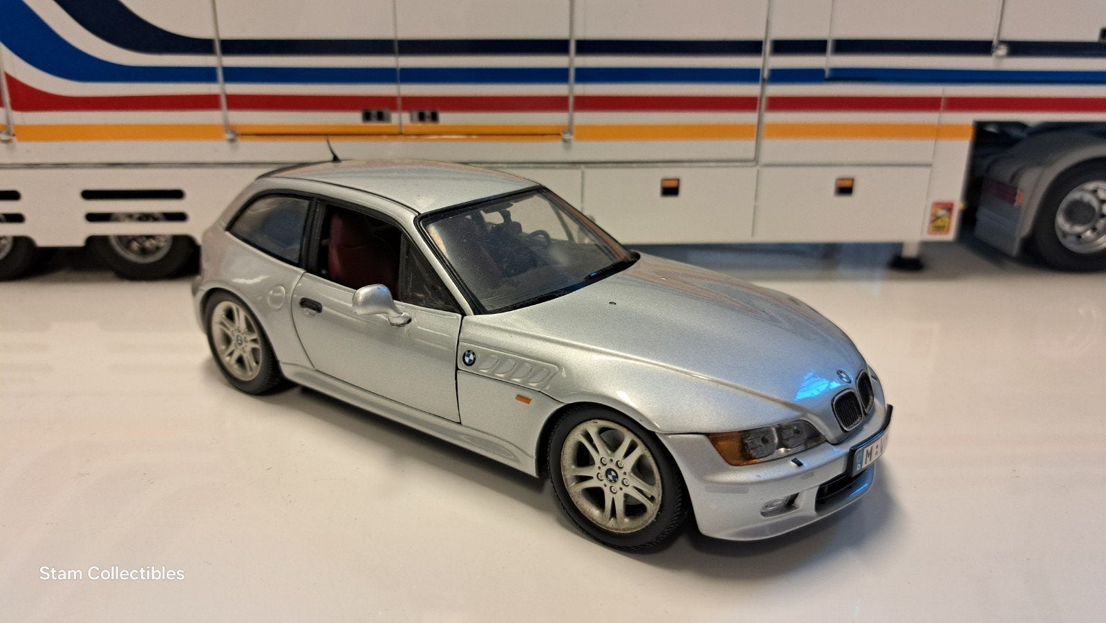 UT Models BMW Z3 2.8 Coupe Silver Metallic, Hobby en Vrije tijd, Modelauto's | 1:18, UT Models, Gebruikt, Auto, Ophalen of Verzenden