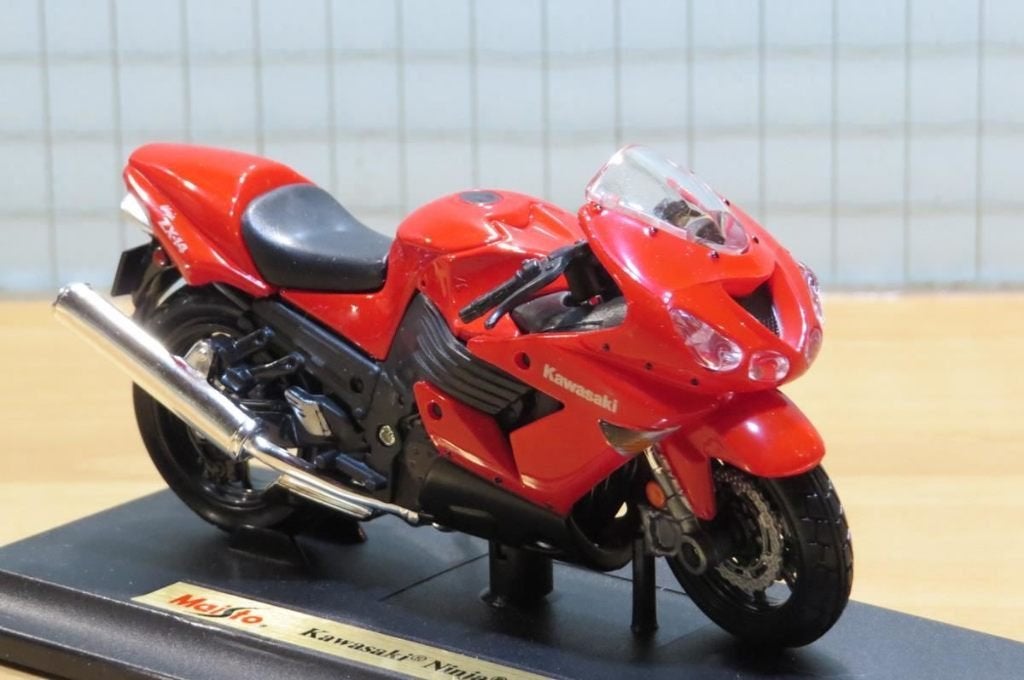 Kawasaki ZZR1400 red ZX14 ZX-14R 1:18 Maisto, MayCheong, Maisto, Nieuw, Ophalen of Verzenden