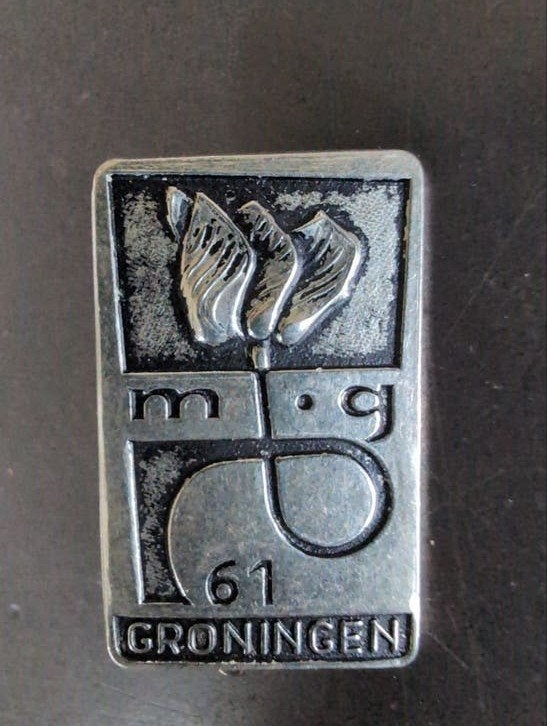 jubeleumbroche landbouw tentoonstelling 1961 Groningen, Verzamelen, Speldjes, Pins en Buttons, Ophalen of Verzenden, Overige onderwerpen