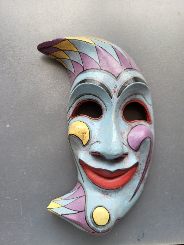 Venetiaans decoratief maan masker, Ophalen of Verzenden, Gebruikt, Overige typen