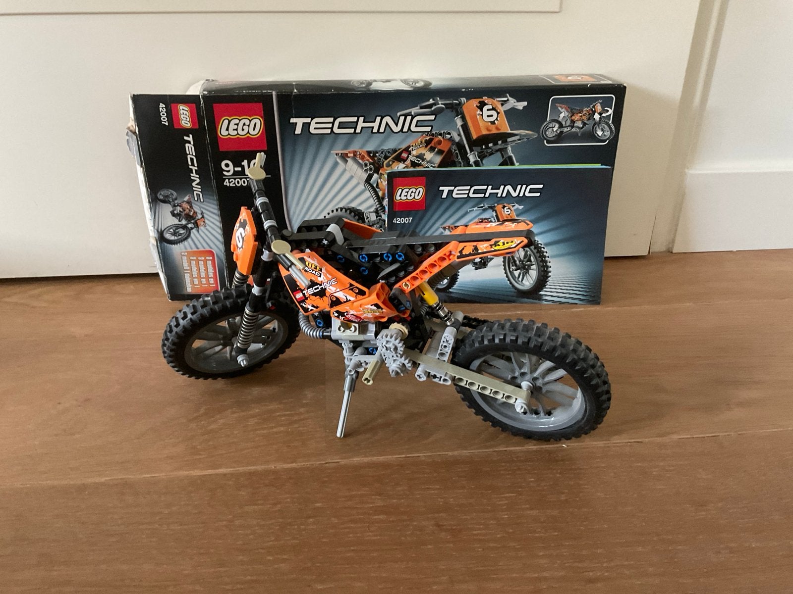 Lego Technic Crossmotor 42007, Lego, Ophalen of Verzenden, Zo goed als nieuw, Complete set