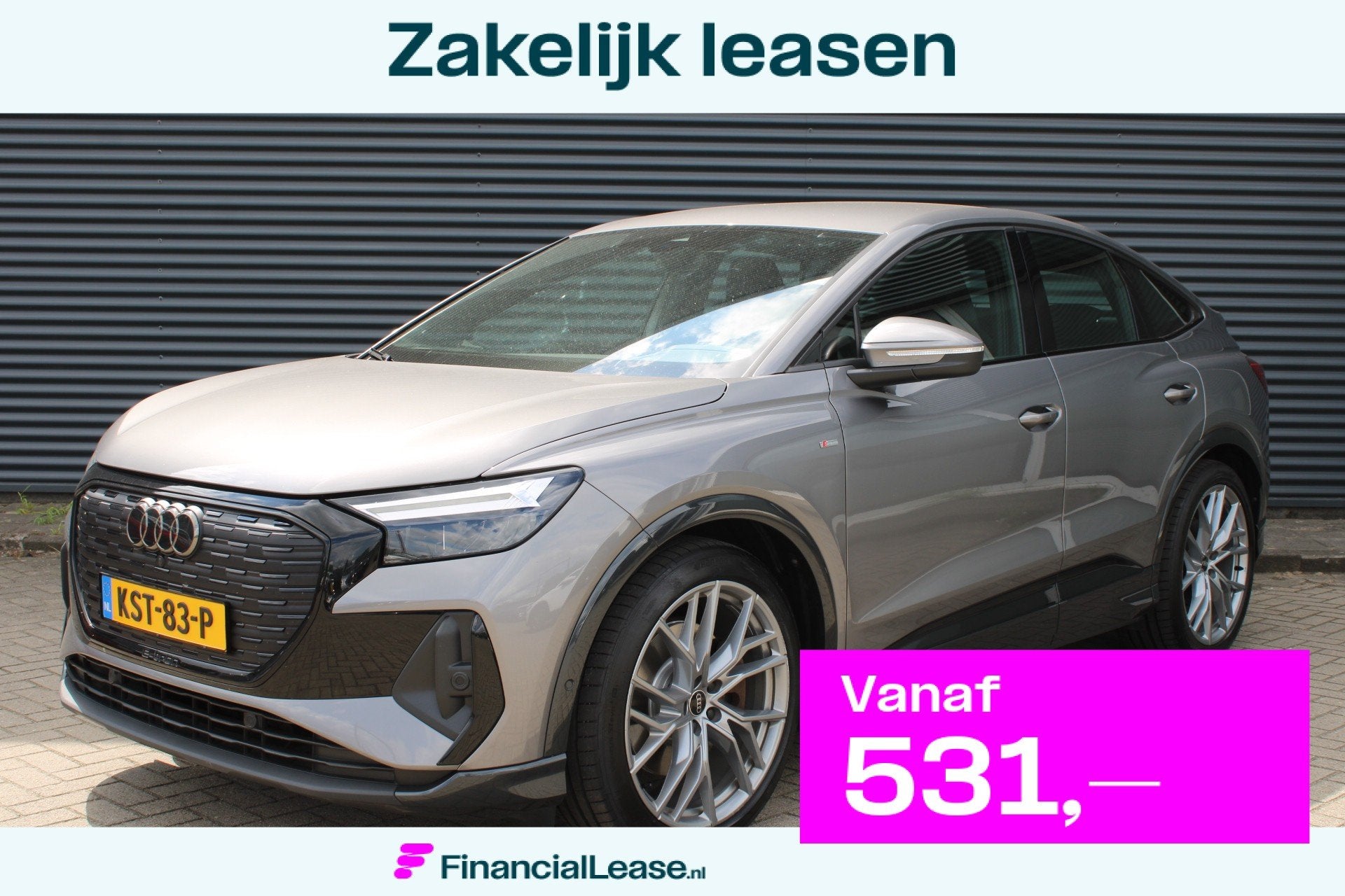 Audi Q4 Sportback e-tron 40 S edition 77 kWh S-Line Warmtepo, Automaat, 12 maanden, Achterwielaandrijving, 495 min