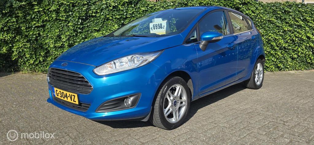 Ford Fiesta 1.0 EcoBoost Titanium, Auto's, Ford, Voorwielaandrijving, Euro 5, 101 pk, Blauw
