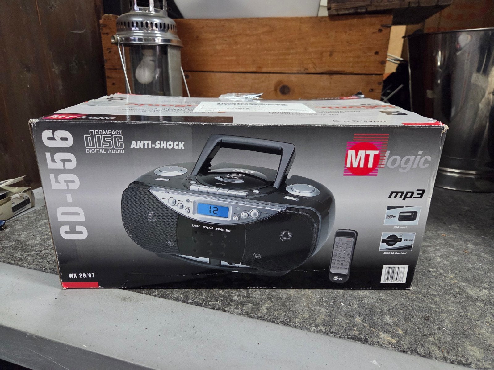 MT Logic CD-556 Draagbare CD/MP3 Speler met Radio en USB, Ophalen of Verzenden, Nieuw, Overige merken, Draagbaar
