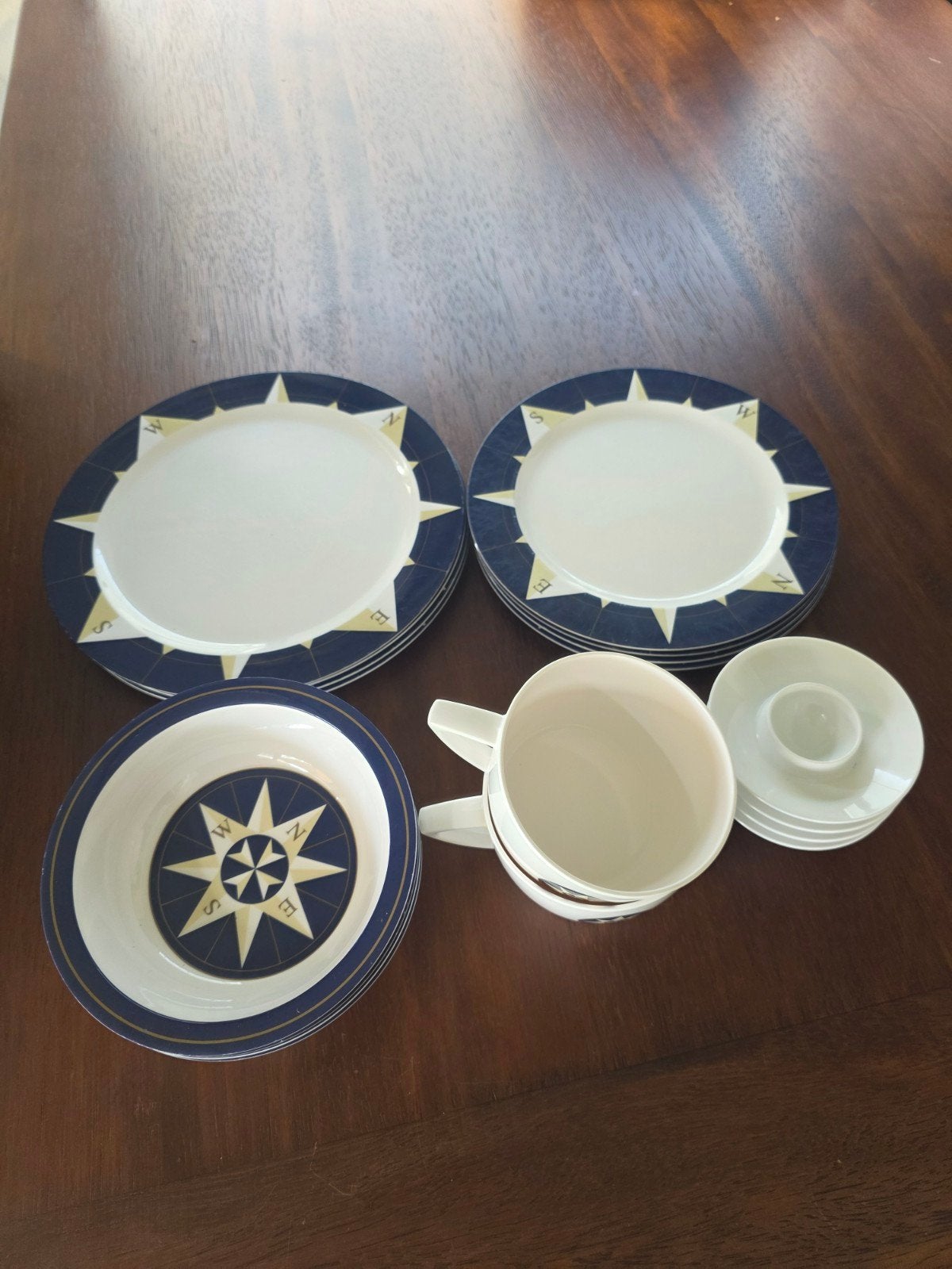 Mepal camping Servies nautic, Kunststof, Gebruikt, Ophalen of Verzenden, Modern