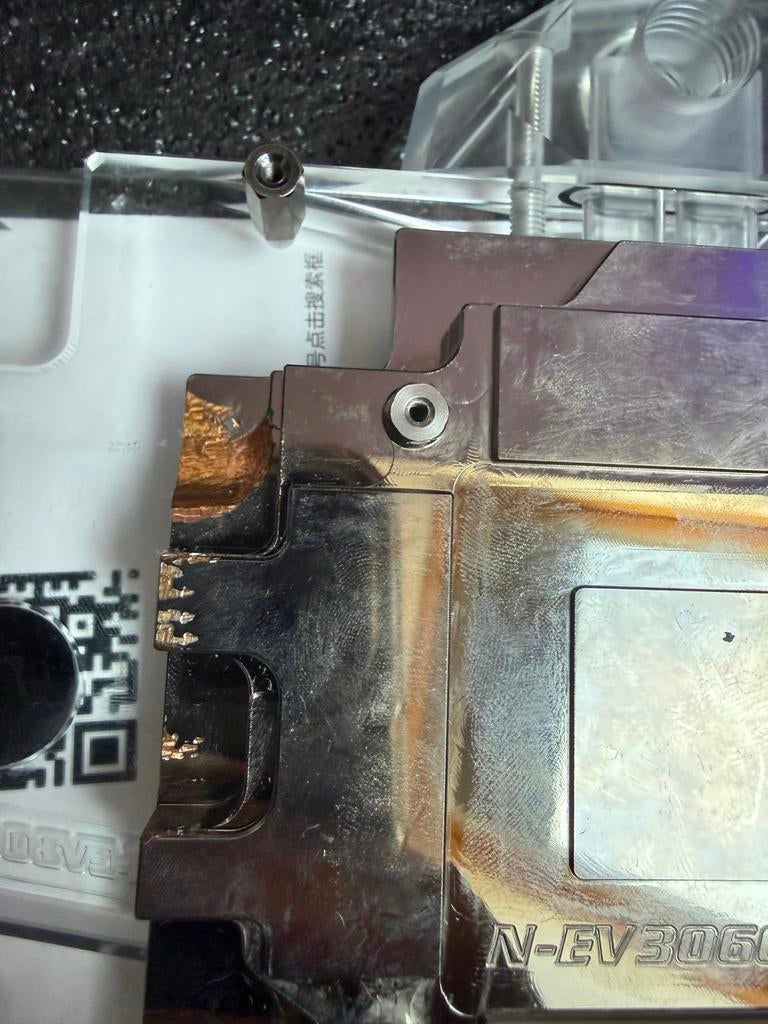 Waterblock voor RTX 3060 - Licht beschadigd, Ophalen of Verzenden, Gebruikt, Waterkoeling