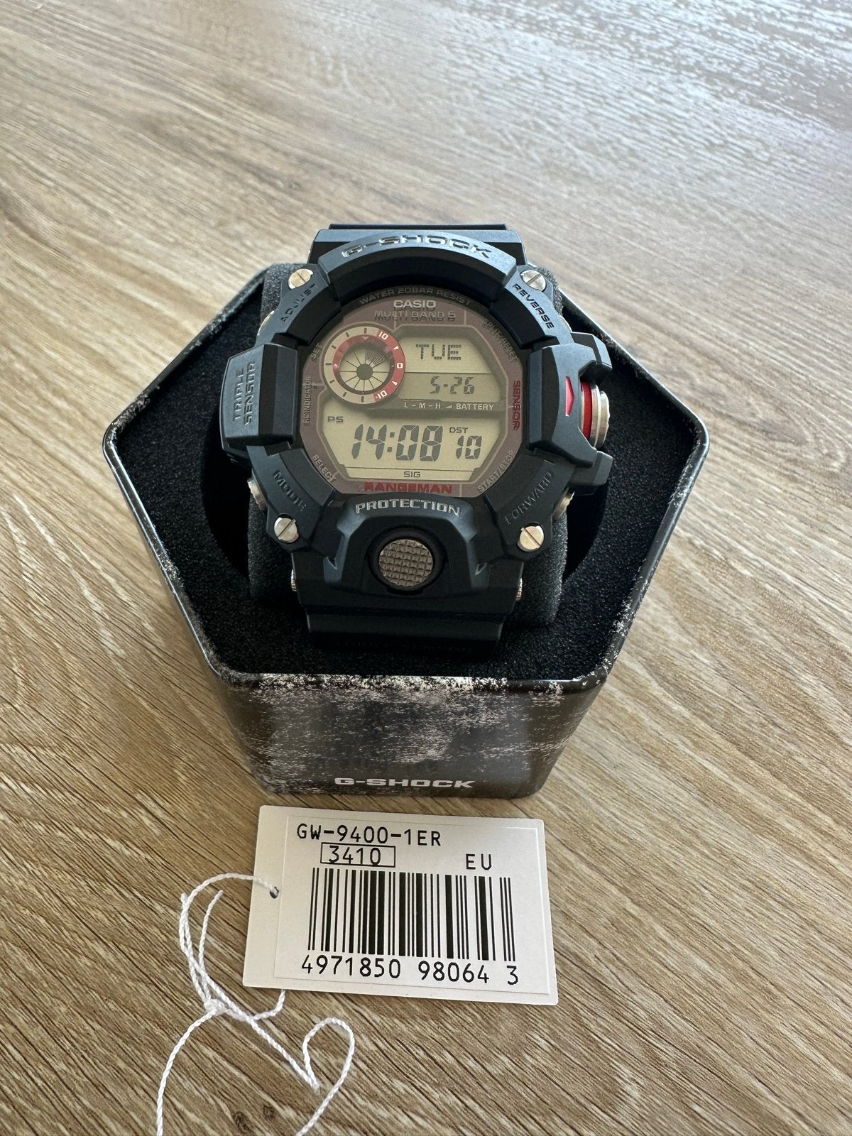 G-Shock Rangeman GW-9400-1ER - Robuust Outdoor Horloge, Ophalen, Casio, Kunststof, Polshorloge