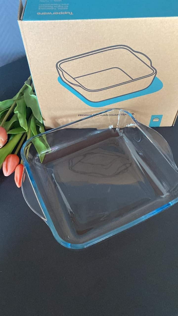 Tupperware premiaglass ovenschaal 1.9l, nieuw, Schaal, Nieuw, Ophalen of Verzenden, BPA-vrij