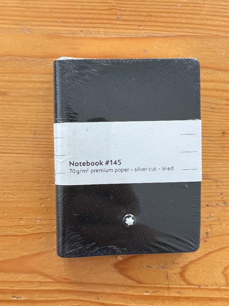 Montblanc Fine Stationery Notebook #145 Zwart Gelinieerd, Ophalen of Verzenden, Nieuw, A6