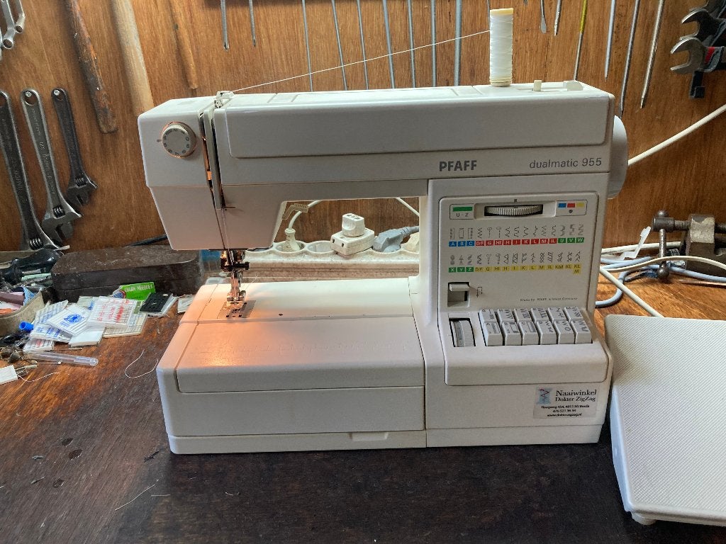 Pfaff Dualmatic 955 met dubbeltransport (idt), Duitsland, Ophalen of Verzenden, Pfaff, Gebruikt