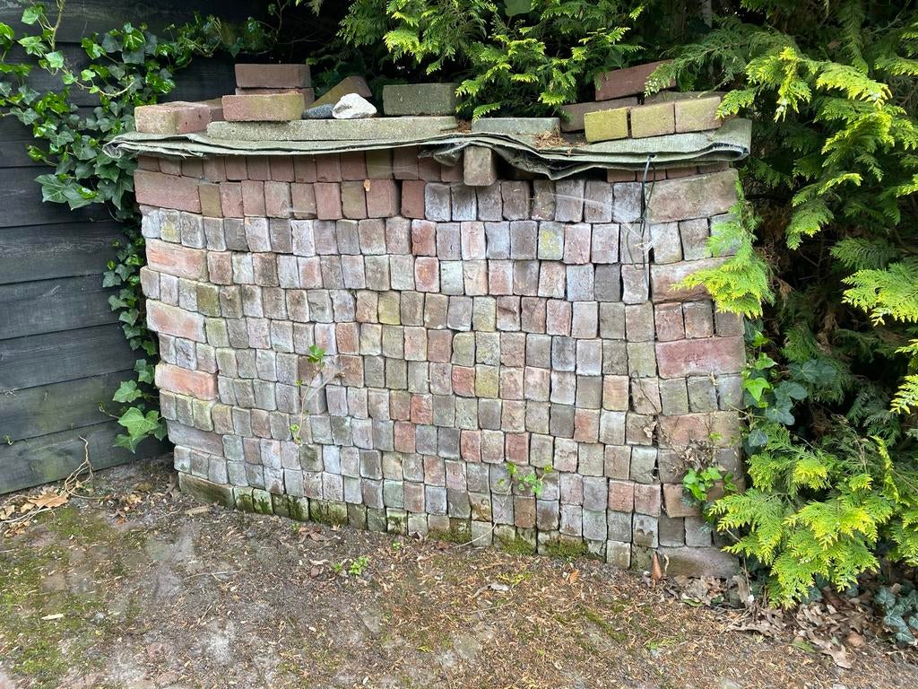 450 handvorm waaltjes dikformaat 21x10x6,5cm  metselstenen, Ophalen, Gebruikt, Bakstenen