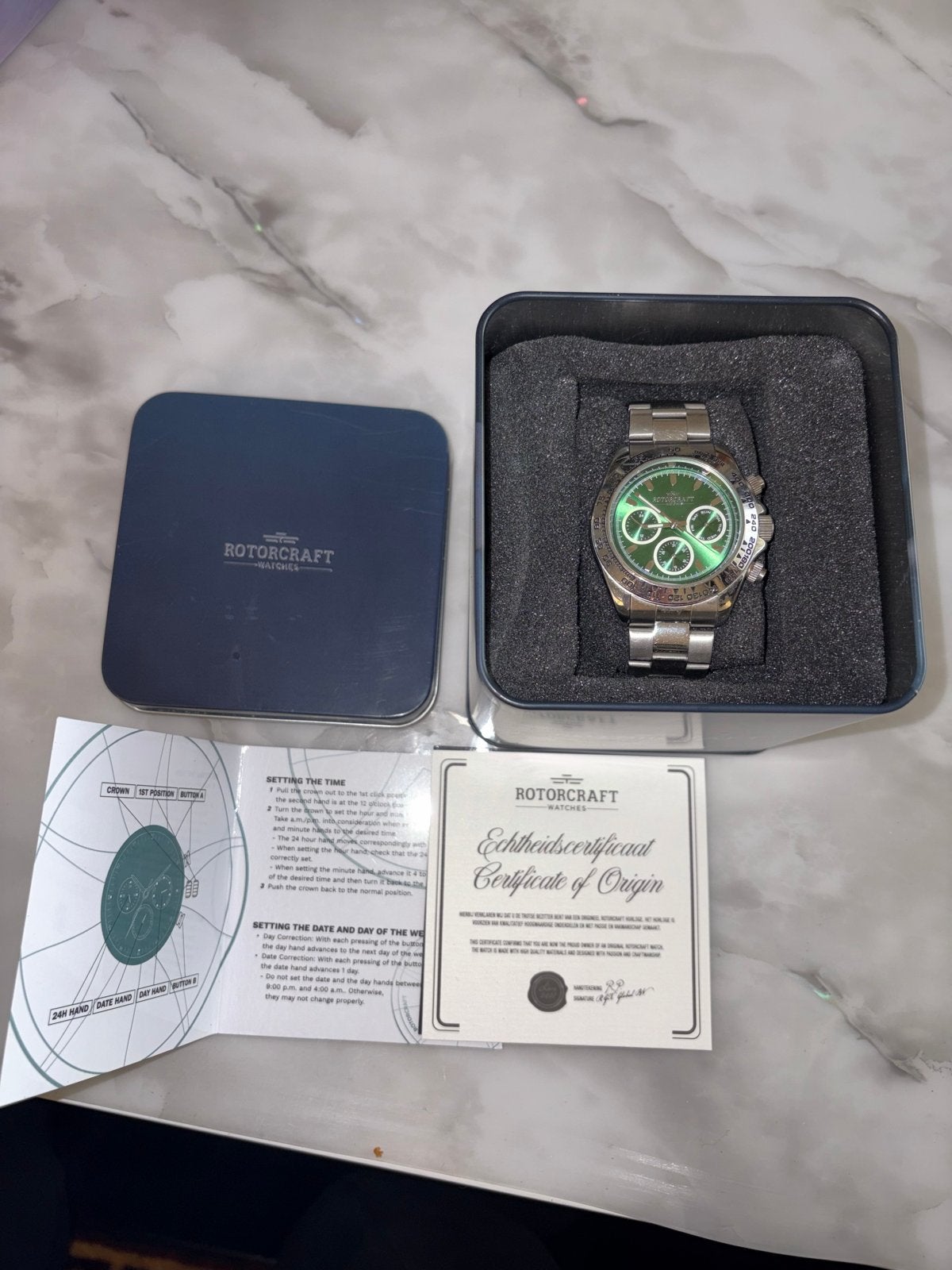 Rotorcraft Cargo RC2702 Horloge, Overige merken, Staal, Staal, Polshorloge