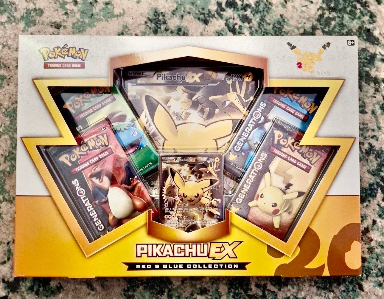 Pokémon Pikachu EX Red & Blue Collection Box, Hobby en Vrije tijd, Verzamelkaartspellen | Pokémon, Ophalen of Verzenden, Nieuw
