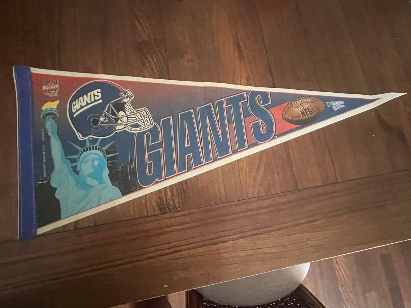 New York Giants Pennant vintage 1991, Ophalen of Verzenden, Zo goed als nieuw, Kleding