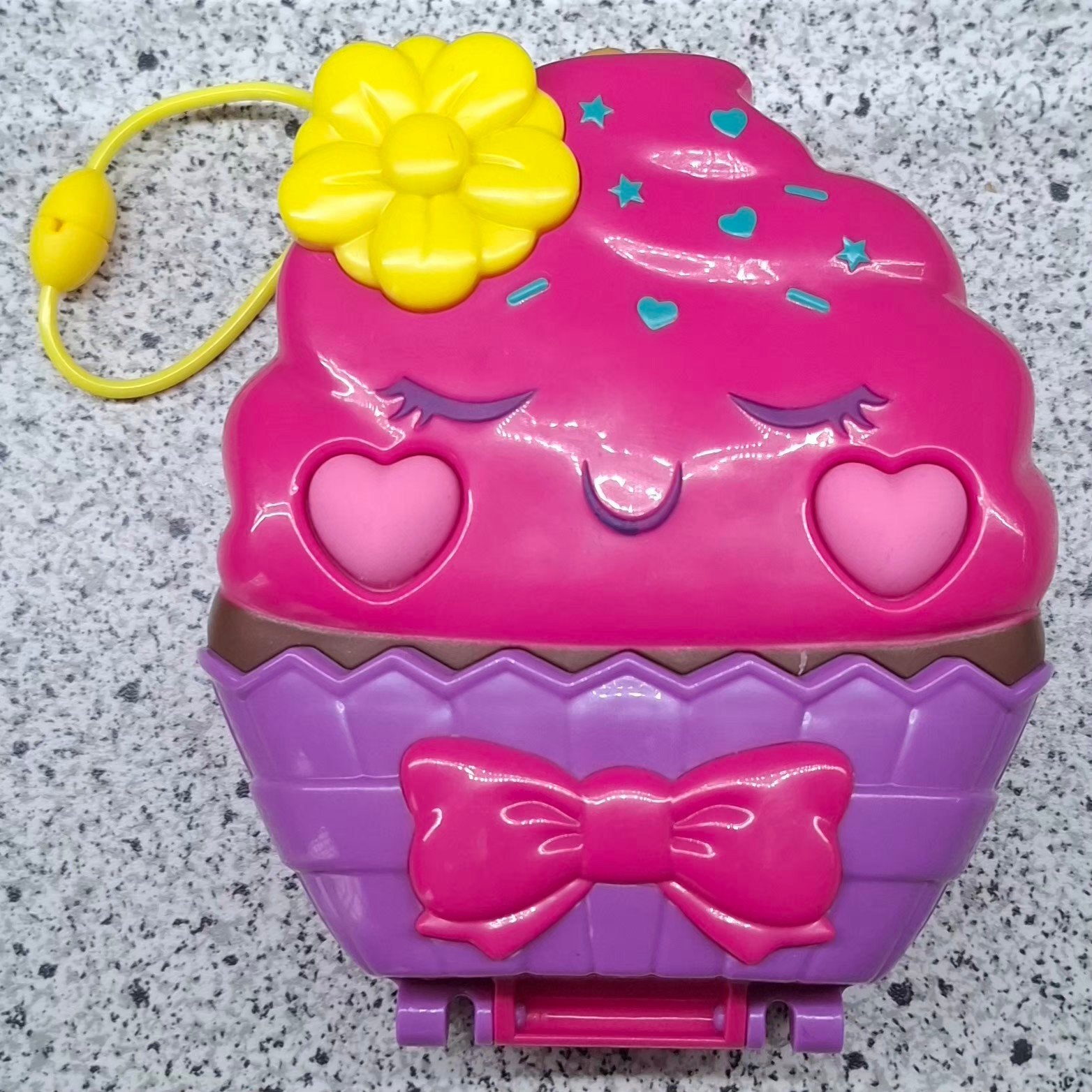 Polly Pocket Cupcake Compact Speelset met Accessoires, Ophalen of Verzenden, Gebruikt, Overige typen