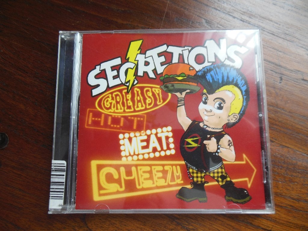 cd secretions punk rock oi metal geaze hot meat cheese, Ophalen of Verzenden, Zo goed als nieuw, Hardcore, Overige typen