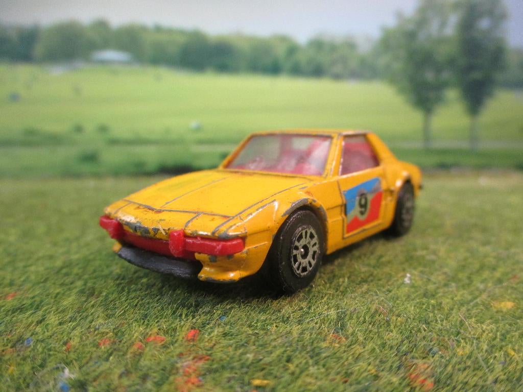 +/- 1:50 Fiat X1/9 - Corgi Juniors Whizzheels Rally geel #2, Ophalen of Verzenden, Gebruikt, Auto