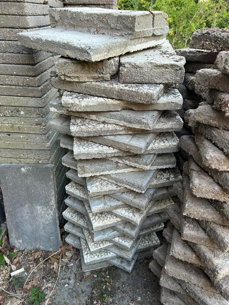 20 grindtegels 50x50, Tuin en Terras, Ophalen, Zo goed als nieuw, Beton, Terrastegels