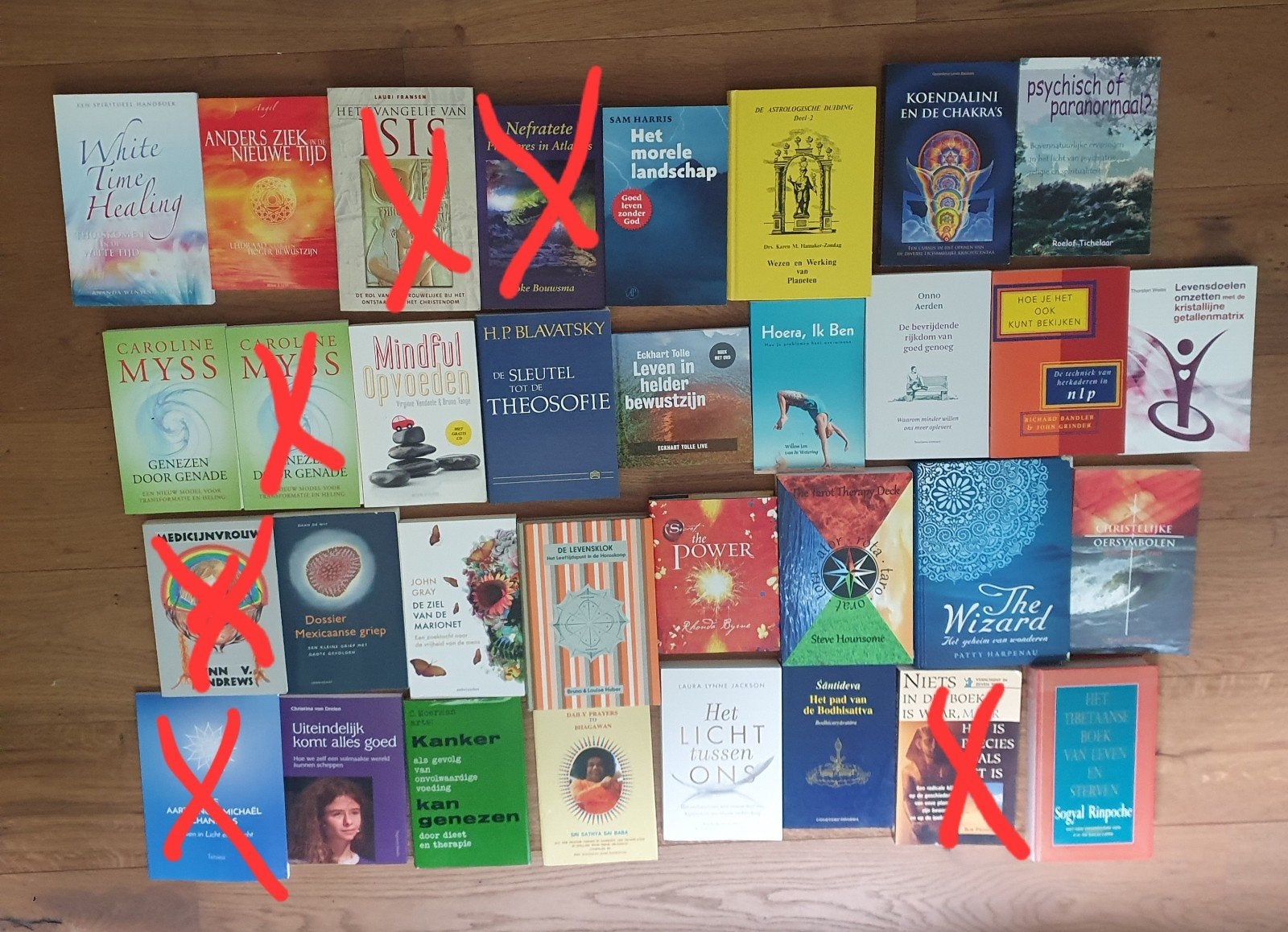 ALLE ESOTERIE BOEKEN OP DE FOTO DEZE WEEK 5 EURO per stuk, Ophalen of Verzenden