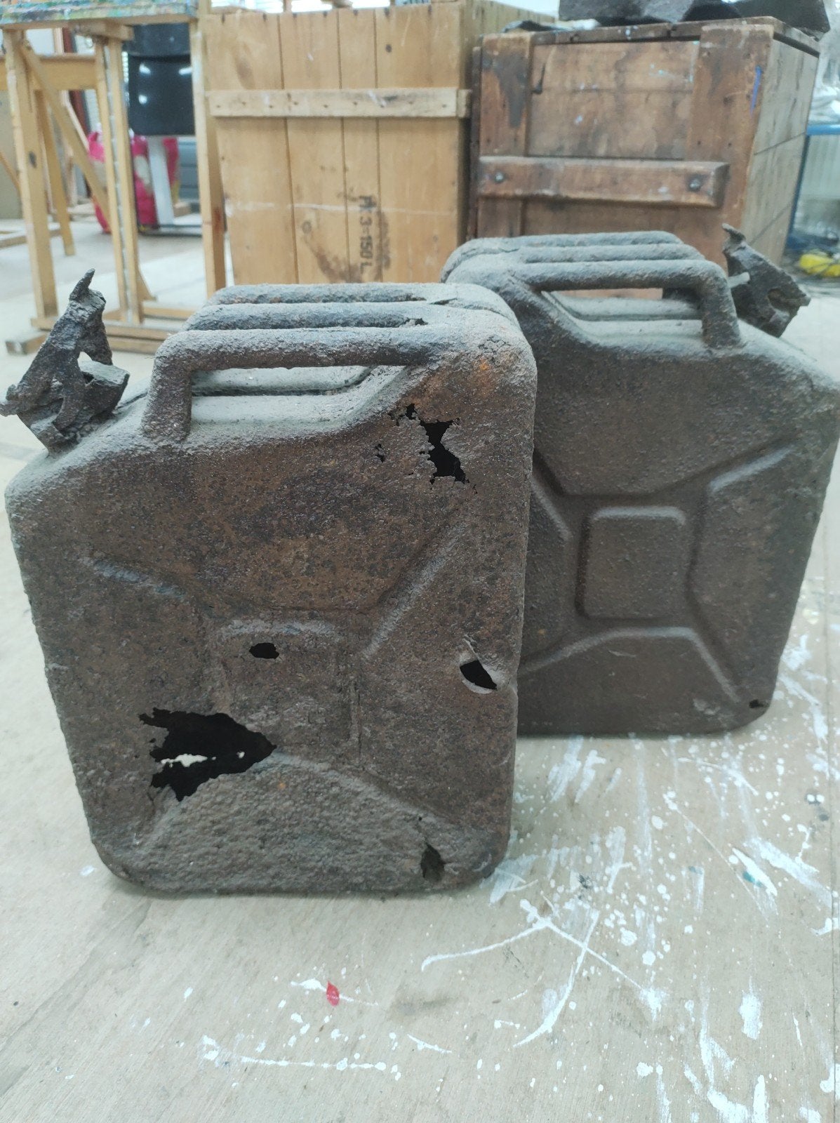 Engelse jerrycans WO2, Verzamelen, Militaria | Tweede Wereldoorlog, Engeland, Ophalen of Verzenden