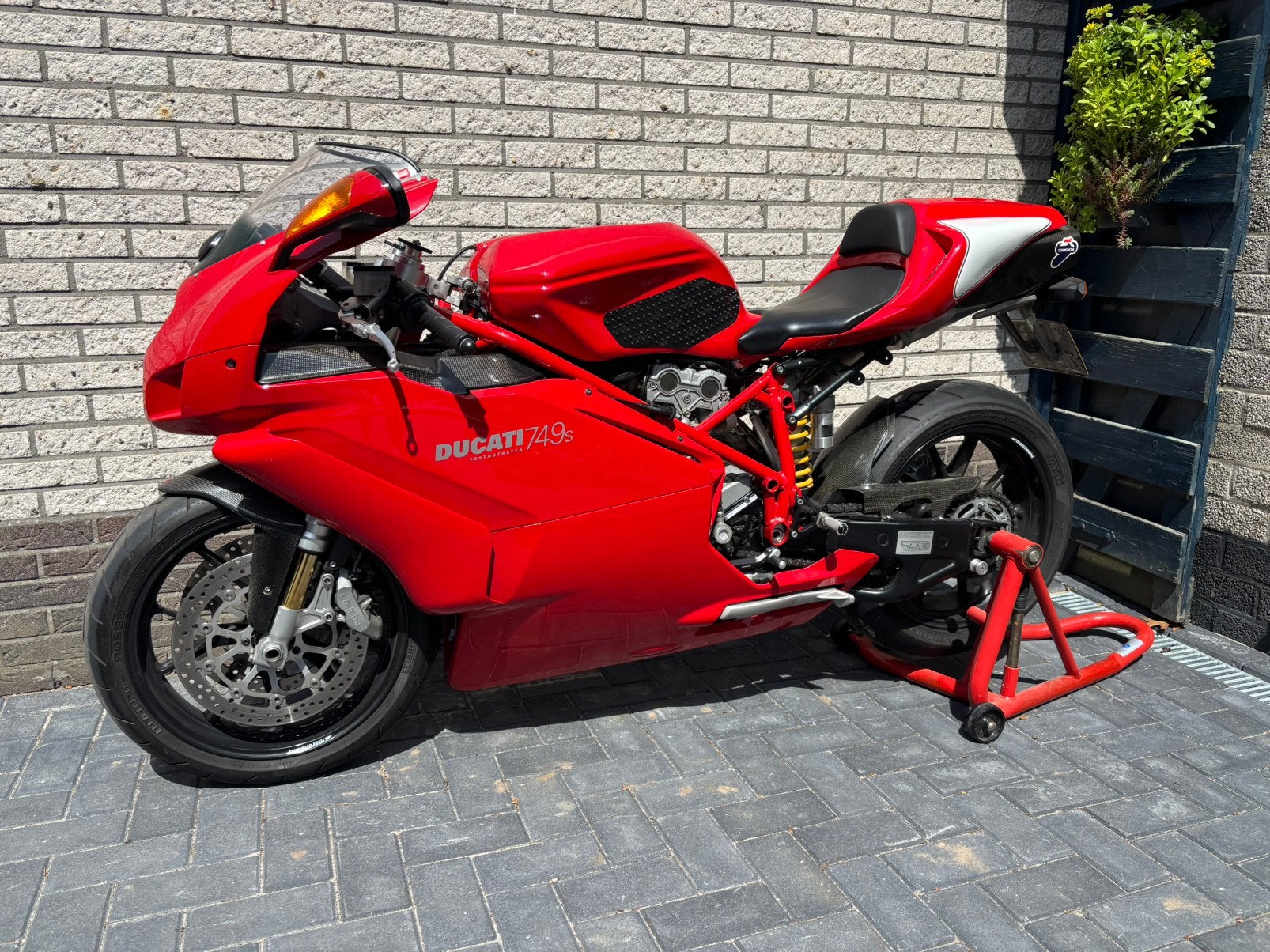 Ducati 749S 2006 Rood frame SBK achterbrug, 750 cc, 2 cilinders, Motorrijbewijs A, Super Sport