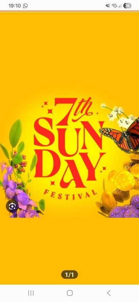 2 tickets 7th sunday, Twee personen