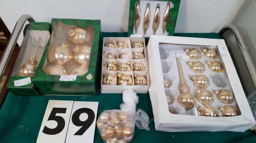 59 ] kerstboom hangers champagne kleur, Ophalen of Verzenden, 'T Olde Gre-j, Info@toldegrej.nl, Endepoelstraat 20f Didam