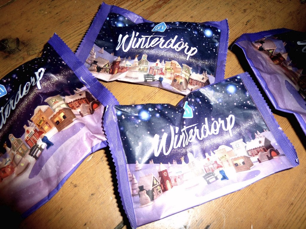 oudere AH actie Winterdorp - 4 stuks gesealed -, Albert Heijn, Ophalen of Verzenden